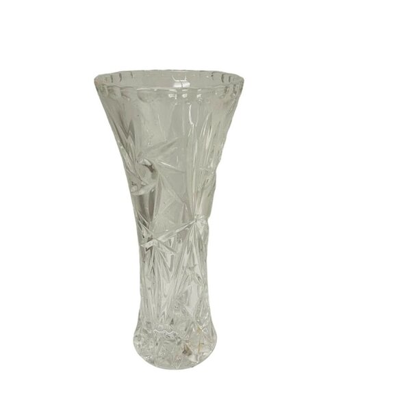 Vintage Lenox vase Pressed Glass Bud Vase Pinwheel Design 6" - Picture 1 of 7